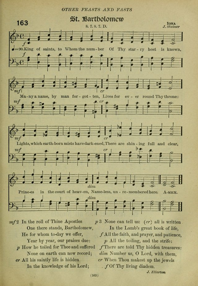 The Church Hymnal: containing hymns approved and set forth by the general conventions of 1892 and 1916; together with hymns for the use of guilds and brotherhoods, and for special occasions (Rev. ed) page 164