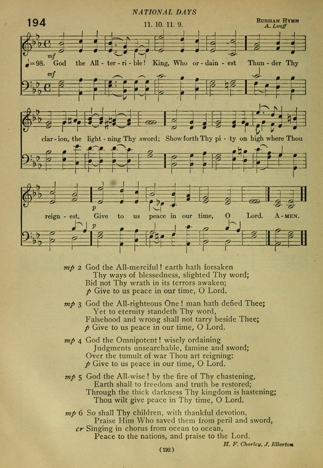 The Church Hymnal: containing hymns approved and set forth by the general conventions of 1892 and 1916; together with hymns for the use of guilds and brotherhoods, and for special occasions (Rev. ed) page 193