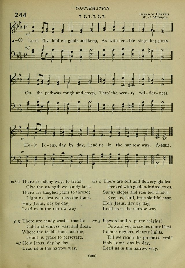 The Church Hymnal: containing hymns approved and set forth by the general conventions of 1892 and 1916; together with hymns for the use of guilds and brotherhoods, and for special occasions (Rev. ed) page 234