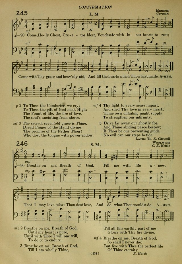 The Church Hymnal: containing hymns approved and set forth by the general conventions of 1892 and 1916; together with hymns for the use of guilds and brotherhoods, and for special occasions (Rev. ed) page 235
