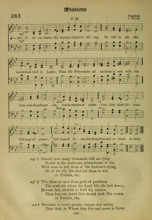 The Church Hymnal: containing hymns approved and set forth by the general conventions of 1892 and 1916; together with hymns for the use of guilds and brotherhoods, and for special occasions (Rev. ed) page 251