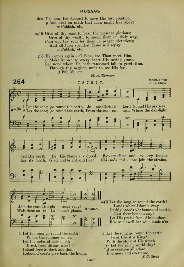 The Church Hymnal: containing hymns approved and set forth by the general conventions of 1892 and 1916; together with hymns for the use of guilds and brotherhoods, and for special occasions (Rev. ed) page 252
