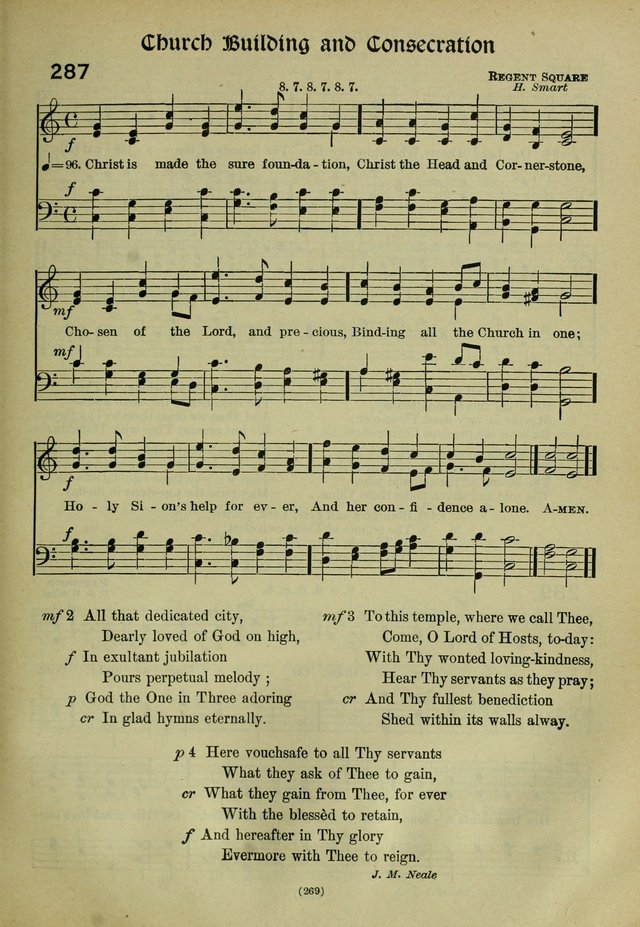 The Church Hymnal: containing hymns approved and set forth by the general conventions of 1892 and 1916; together with hymns for the use of guilds and brotherhoods, and for special occasions (Rev. ed) page 270