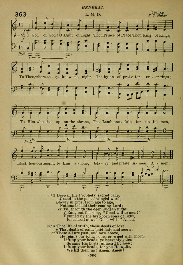 The Church Hymnal: containing hymns approved and set forth by the general conventions of 1892 and 1916; together with hymns for the use of guilds and brotherhoods, and for special occasions (Rev. ed) page 341