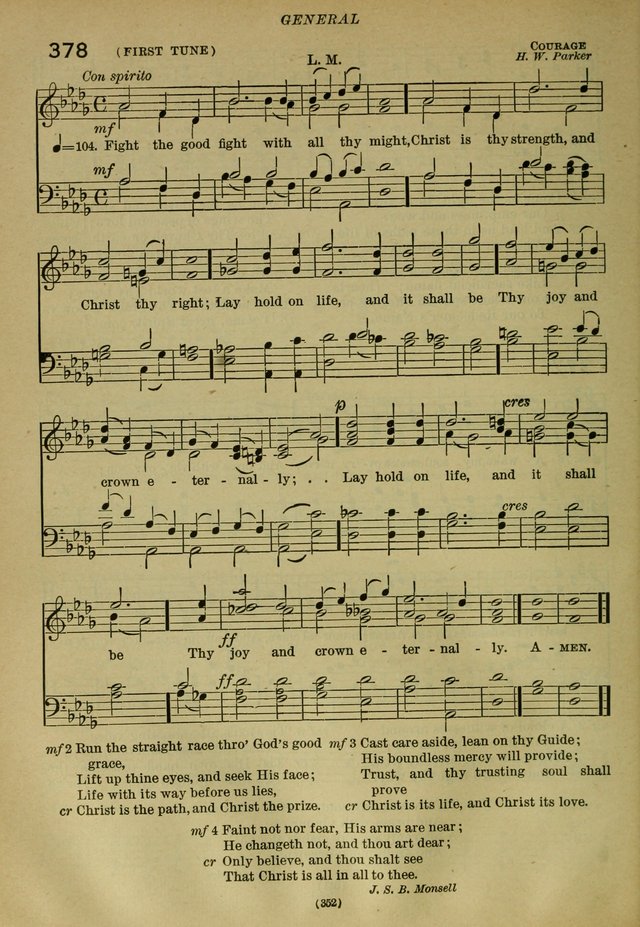 The Church Hymnal: containing hymns approved and set forth by the general conventions of 1892 and 1916; together with hymns for the use of guilds and brotherhoods, and for special occasions (Rev. ed) page 353