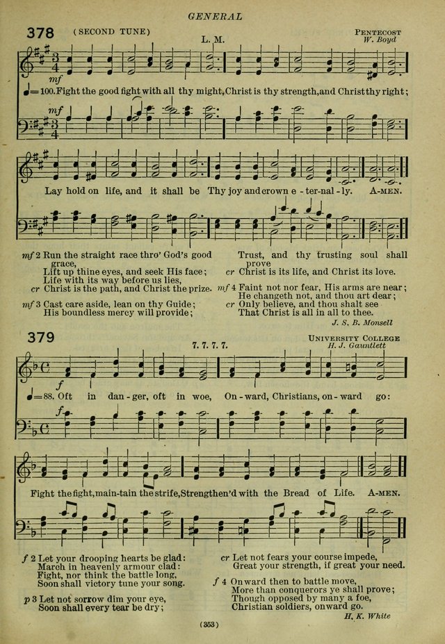 The Church Hymnal: containing hymns approved and set forth by the general conventions of 1892 and 1916; together with hymns for the use of guilds and brotherhoods, and for special occasions (Rev. ed) page 354
