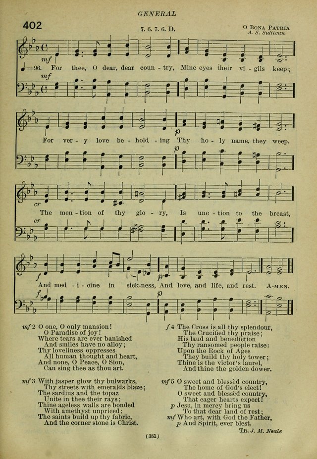 The Church Hymnal: containing hymns approved and set forth by the general conventions of 1892 and 1916; together with hymns for the use of guilds and brotherhoods, and for special occasions (Rev. ed) page 382
