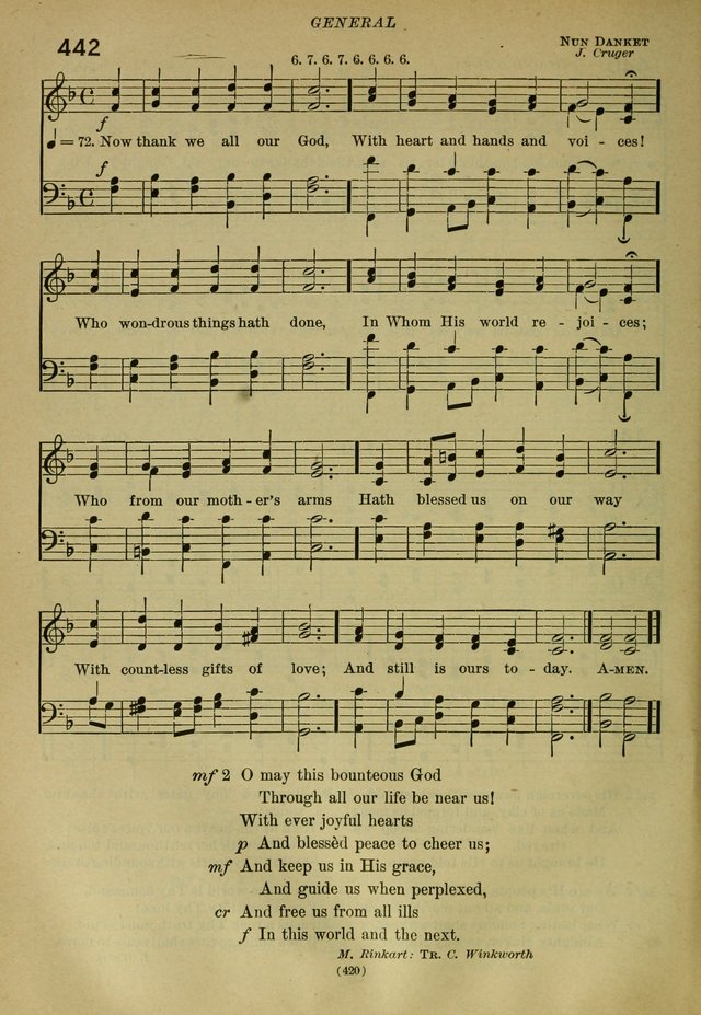 The Church Hymnal: containing hymns approved and set forth by the general conventions of 1892 and 1916; together with hymns for the use of guilds and brotherhoods, and for special occasions (Rev. ed) page 421