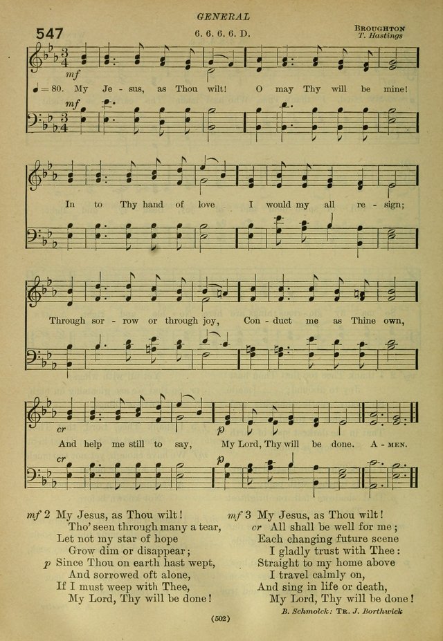 The Church Hymnal: containing hymns approved and set forth by the general conventions of 1892 and 1916; together with hymns for the use of guilds and brotherhoods, and for special occasions (Rev. ed) page 503