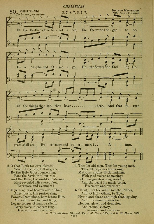 The Church Hymnal: containing hymns approved and set forth by the general conventions of 1892 and 1916; together with hymns for the use of guilds and brotherhoods, and for special occasions (Rev. ed) page 51