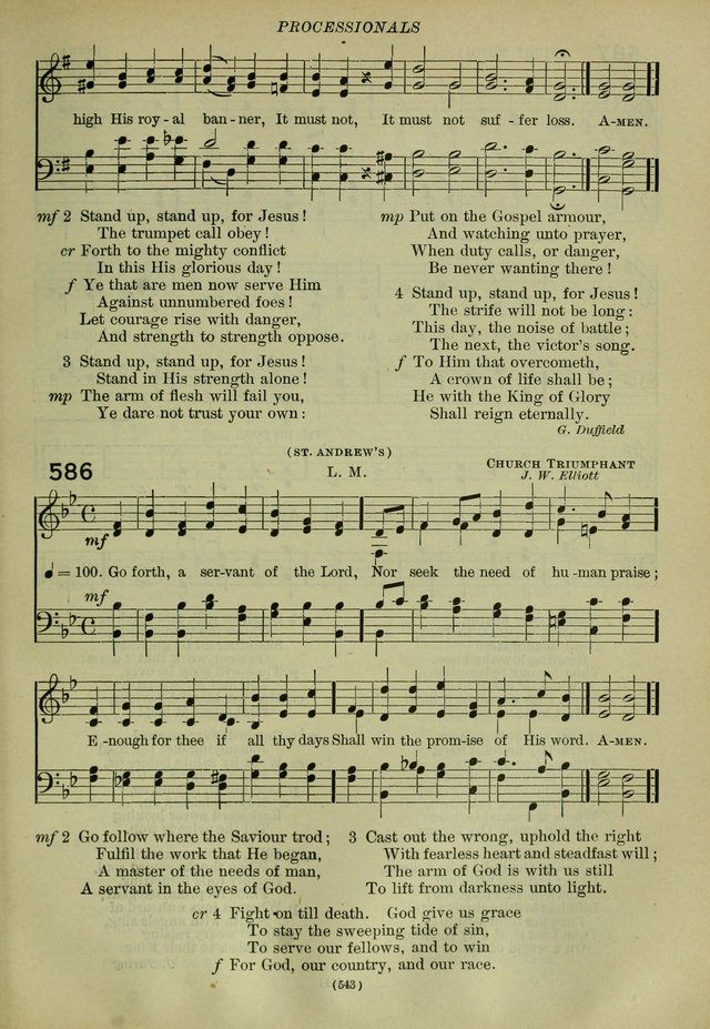 The Church Hymnal: containing hymns approved and set forth by the general conventions of 1892 and 1916; together with hymns for the use of guilds and brotherhoods, and for special occasions (Rev. ed) page 544