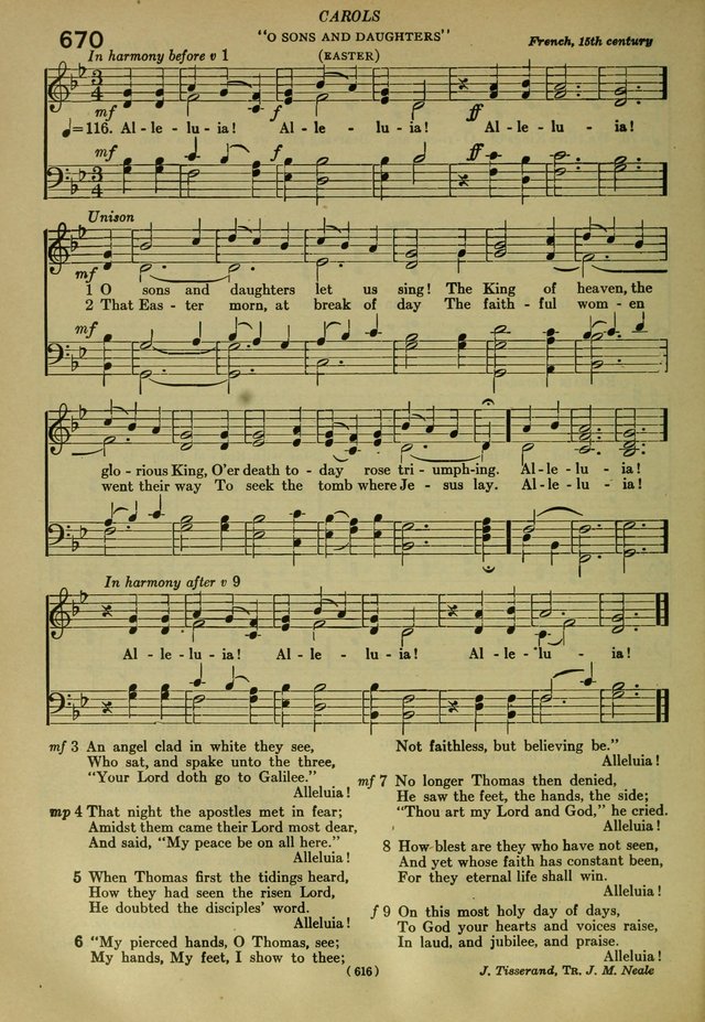 The Church Hymnal: containing hymns approved and set forth by the general conventions of 1892 and 1916; together with hymns for the use of guilds and brotherhoods, and for special occasions (Rev. ed) page 619