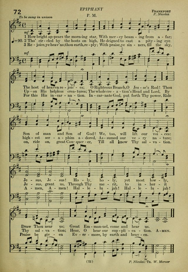 The Church Hymnal: containing hymns approved and set forth by the general conventions of 1892 and 1916; together with hymns for the use of guilds and brotherhoods, and for special occasions (Rev. ed) page 76