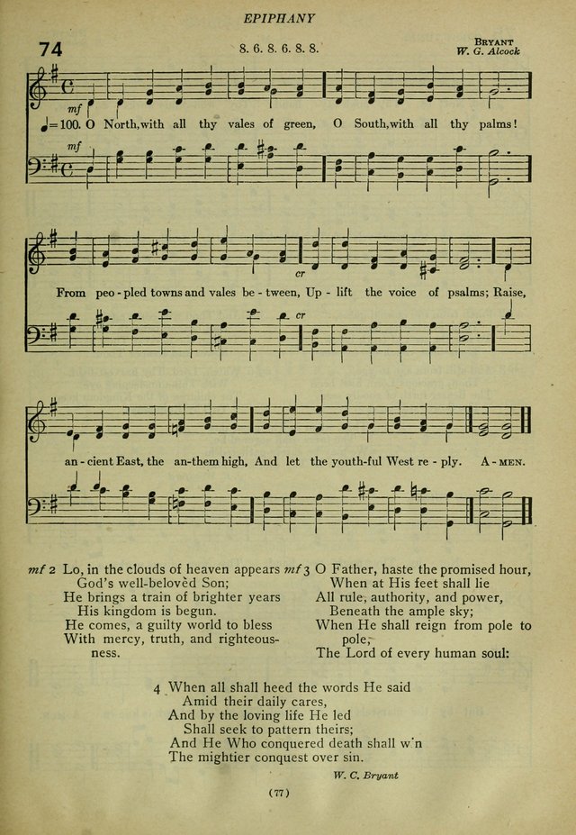 The Church Hymnal: containing hymns approved and set forth by the general conventions of 1892 and 1916; together with hymns for the use of guilds and brotherhoods, and for special occasions (Rev. ed) page 78