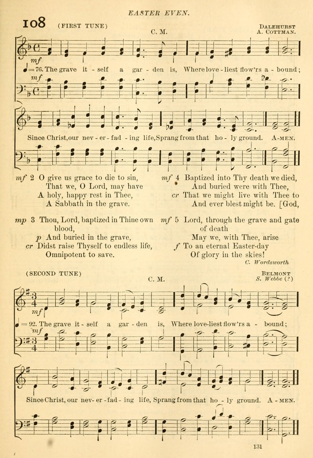 The Church Hymnal: revised and enlarged in accordance with the action of the General Convention of the Protestant Episcopal Church in the United States of America in the year of our Lord 1892... page 188