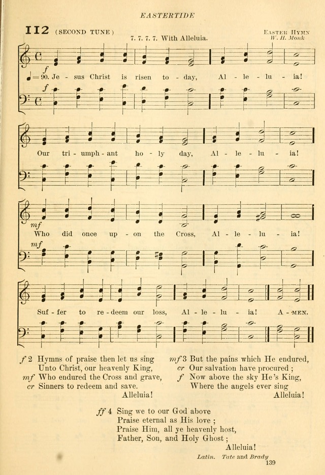 The Church Hymnal: revised and enlarged in accordance with the action of the General Convention of the Protestant Episcopal Church in the United States of America in the year of our Lord 1892... page 196