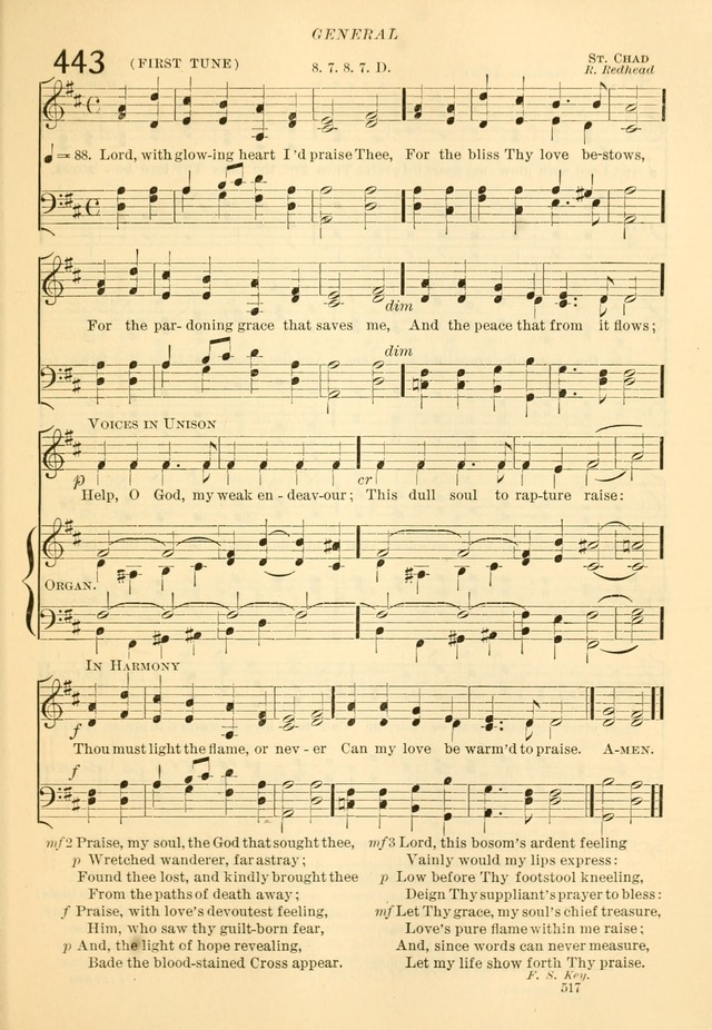 The Church Hymnal: revised and enlarged in accordance with the action of the General Convention of the Protestant Episcopal Church in the United States of America in the year of our Lord 1892... page 574