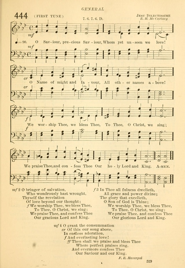 The Church Hymnal: revised and enlarged in accordance with the action of the General Convention of the Protestant Episcopal Church in the United States of America in the year of our Lord 1892... page 576