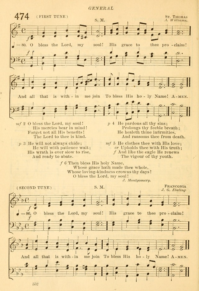 The Church Hymnal: revised and enlarged in accordance with the action of the General Convention of the Protestant Episcopal Church in the United States of America in the year of our Lord 1892... page 609