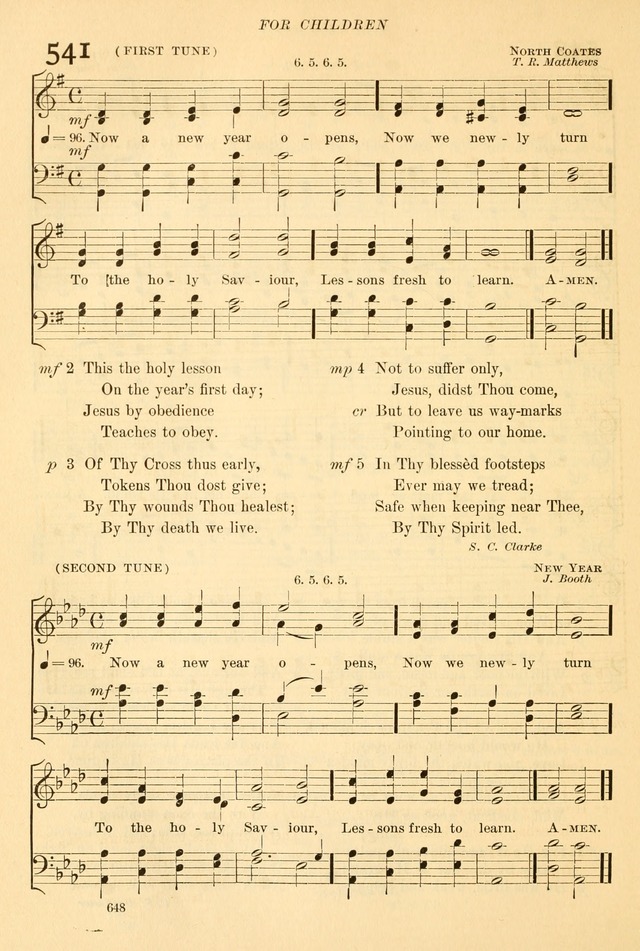 The Church Hymnal: revised and enlarged in accordance with the action of the General Convention of the Protestant Episcopal Church in the United States of America in the year of our Lord 1892... page 705