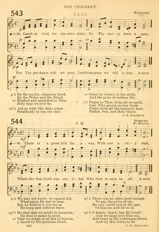 The Church Hymnal: revised and enlarged in accordance with the action of the General Convention of the Protestant Episcopal Church in the United States of America in the year of our Lord 1892... page 707