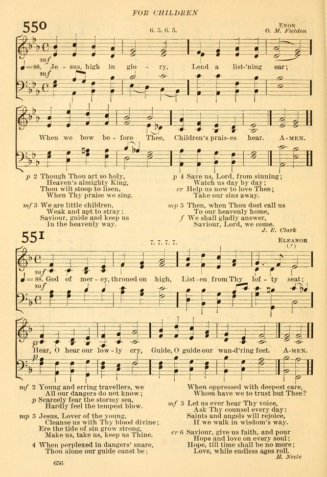 The Church Hymnal: revised and enlarged in accordance with the action of the General Convention of the Protestant Episcopal Church in the United States of America in the year of our Lord 1892... page 713