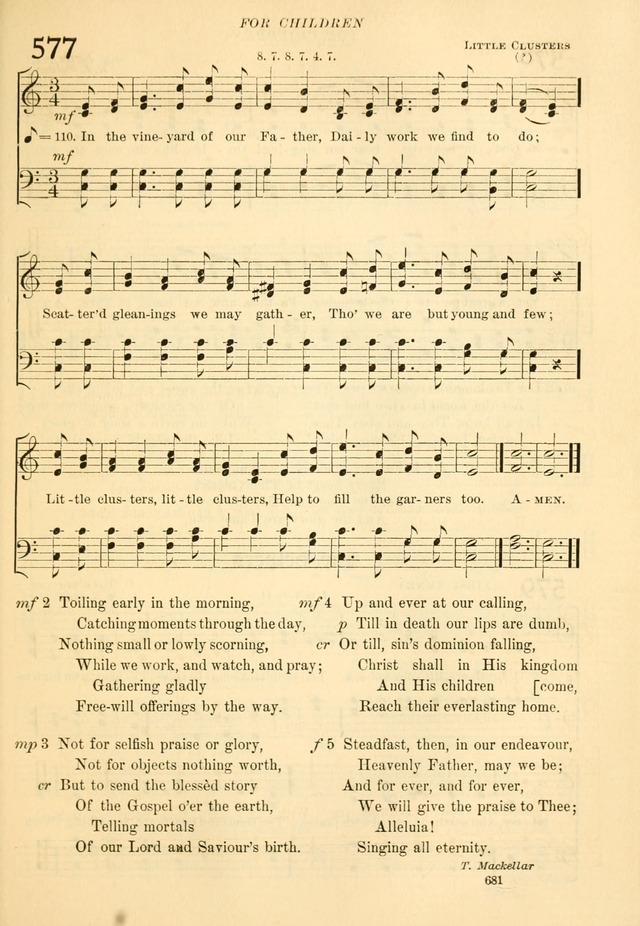 The Church Hymnal: revised and enlarged in accordance with the action of the General Convention of the Protestant Episcopal Church in the United States of America in the year of our Lord 1892... page 738