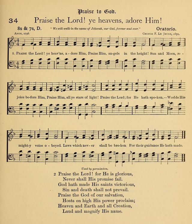 College Hymnal: a selection of Christian praise-songs for the uses of worship in universities, colleges and advanced schools. page 36