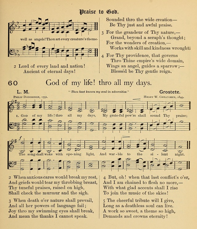 College Hymnal: a selection of Christian praise-songs for the uses of worship in universities, colleges and advanced schools. page 50