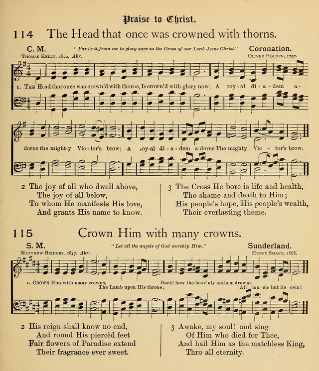 College Hymnal: a selection of Christian praise-songs for the uses of worship in universities, colleges and advanced schools. page 90