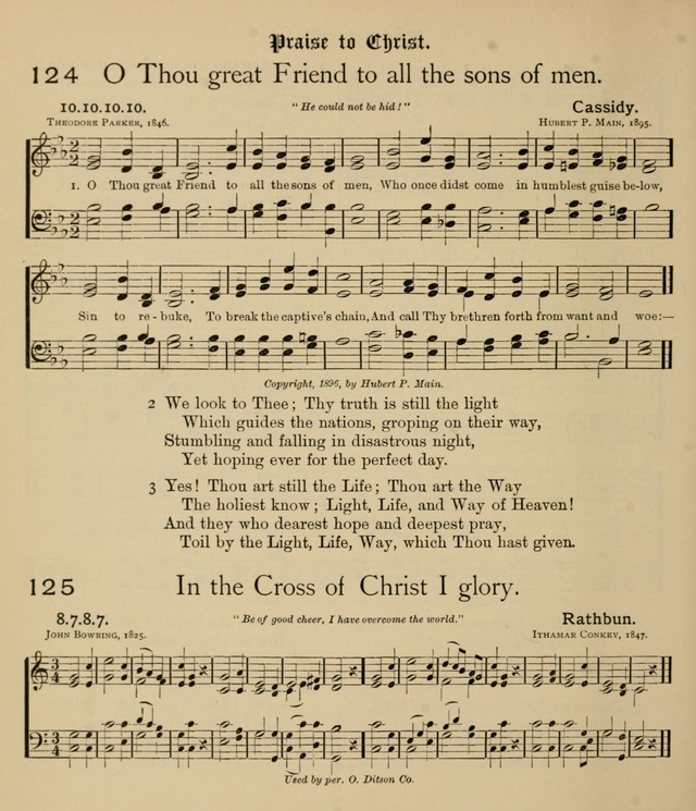 College Hymnal: a selection of Christian praise-songs for the uses of worship in universities, colleges and advanced schools. page 97