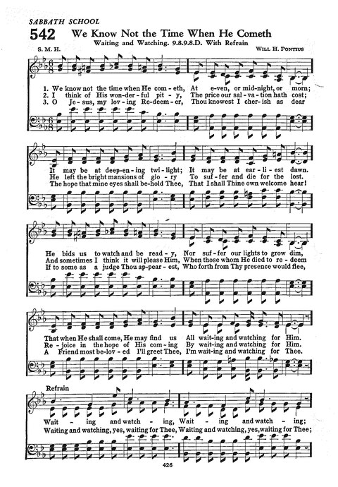 The Church Hymnal: the official hymnal of the Seventh-Day Adventist Church page 418
