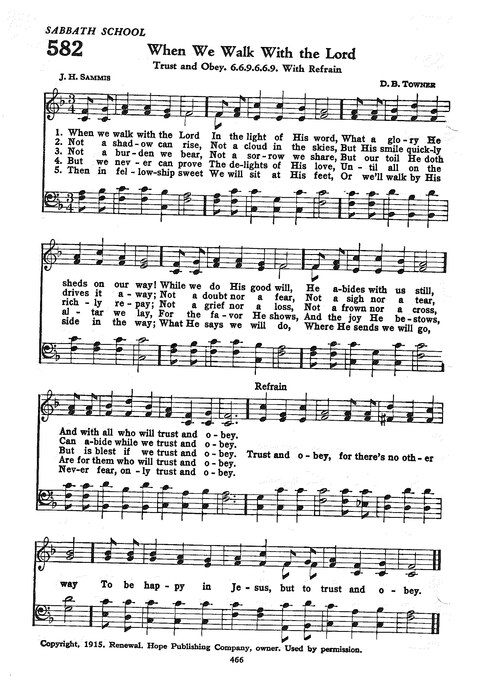 The Church Hymnal: the official hymnal of the Seventh-Day Adventist Church page 458