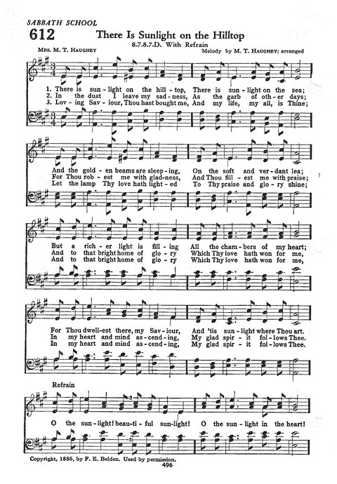 The Church Hymnal: the official hymnal of the Seventh-Day Adventist Church page 488