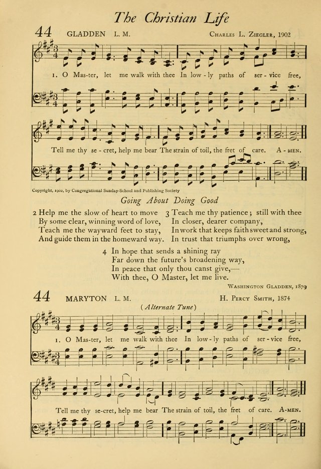 The Council Hymnal: a selection of hymns and tunes chosen from the Pilgrim Hymnal for the use of the National Council of Congregational Churches page 34
