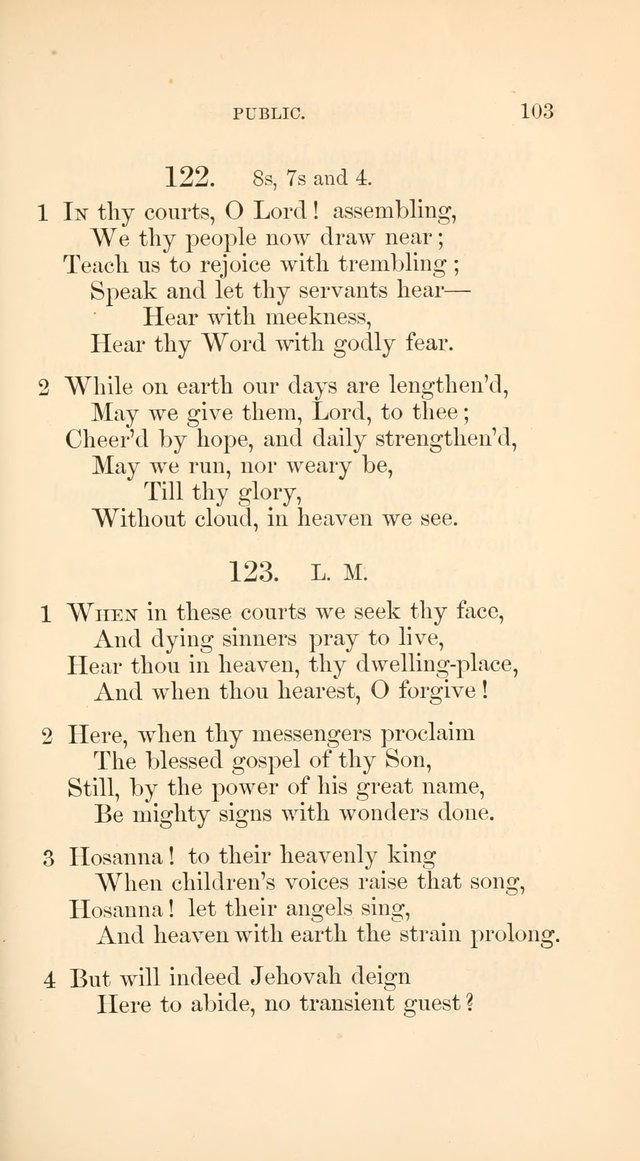 A Collection of Hymns: Supplementary to the Psalms and Hymns of Dr. Watts page 110
