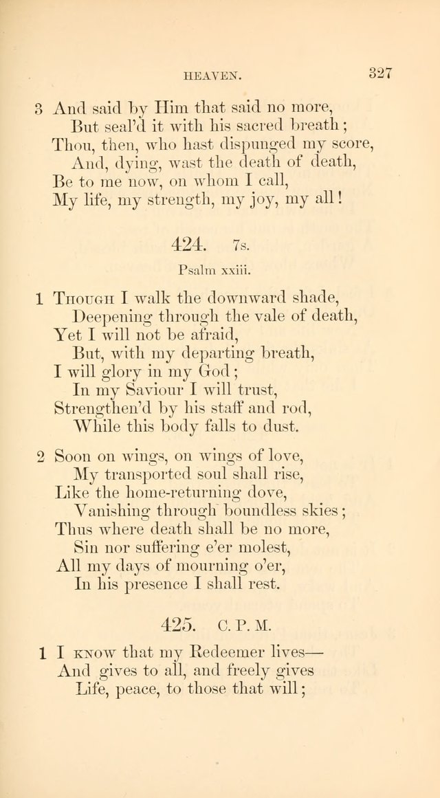 A Collection of Hymns: Supplementary to the Psalms and Hymns of Dr. Watts page 334