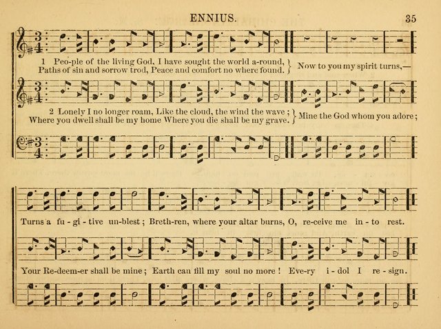 The Christian Harp and Sabbath School Songster: designed for the use of the social religious circle, revivals, and the Sabbath school (14th ed.) page 35