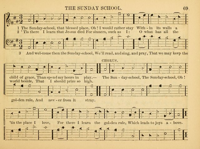 The Christian Harp and Sabbath School Songster: designed for the use of the social religious circle, revivals, and the Sabbath school (14th ed.) page 69