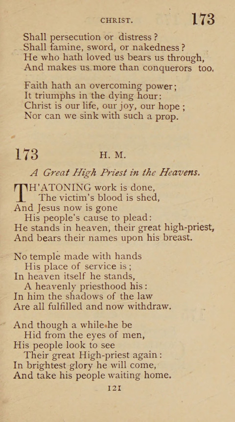 A Collection of Hymns and Sacred Songs: suited to both private and public devotions, and especially adapted to the wants and uses of the brethren of the Old German Baptist Church page 115