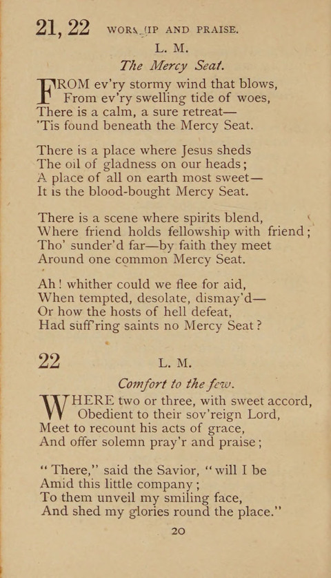 A Collection of Hymns and Sacred Songs: suited to both private and public devotions, and especially adapted to the wants and uses of the brethren of the Old German Baptist Church page 14