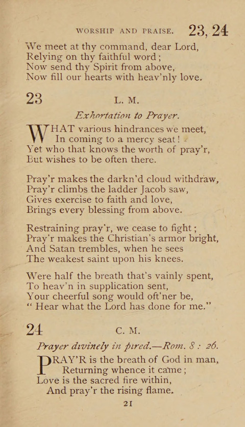 A Collection of Hymns and Sacred Songs: suited to both private and public devotions, and especially adapted to the wants and uses of the brethren of the Old German Baptist Church page 15