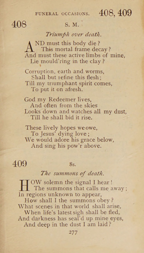 A Collection of Hymns and Sacred Songs: suited to both private and public devotions, and especially adapted to the wants and uses of the brethren of the Old German Baptist Church page 271