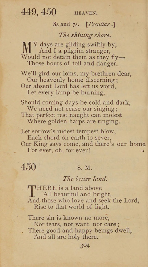 A Collection of Hymns and Sacred Songs: suited to both private and public devotions, and especially adapted to the wants and uses of the brethren of the Old German Baptist Church page 298