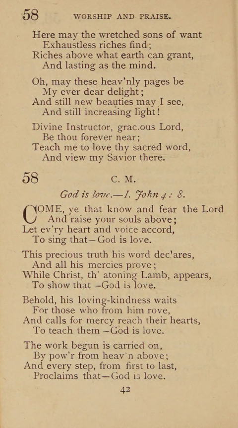A Collection of Hymns and Sacred Songs: suited to both private and public devotions, and especially adapted to the wants and uses of the brethren of the Old German Baptist Church page 36