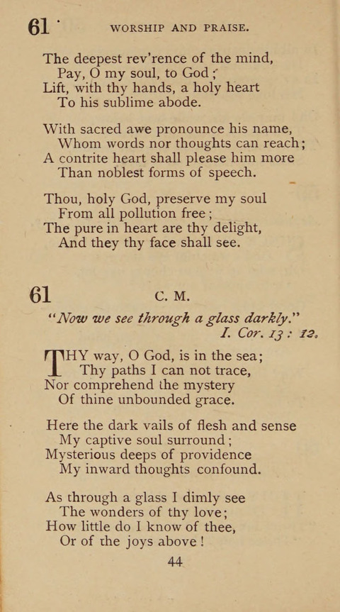 A Collection of Hymns and Sacred Songs: suited to both private and public devotions, and especially adapted to the wants and uses of the brethren of the Old German Baptist Church page 38