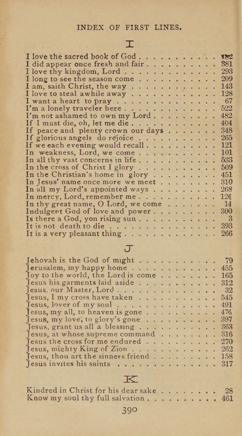 A Collection of Hymns and Sacred Songs: suited to both private and public devotions, and especially adapted to the wants and uses of the brethren of the Old German Baptist Church page 384