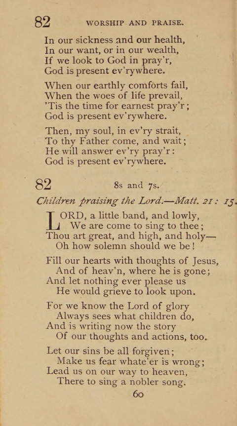 A Collection of Hymns and Sacred Songs: suited to both private and public devotions, and especially adapted to the wants and uses of the brethren of the Old German Baptist Church page 54