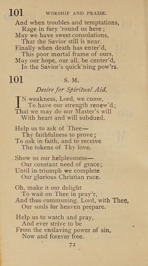 A Collection of Hymns and Sacred Songs: suited to both private and public devotions, and especially adapted to the wants and uses of the brethren of the Old German Baptist Church page 66