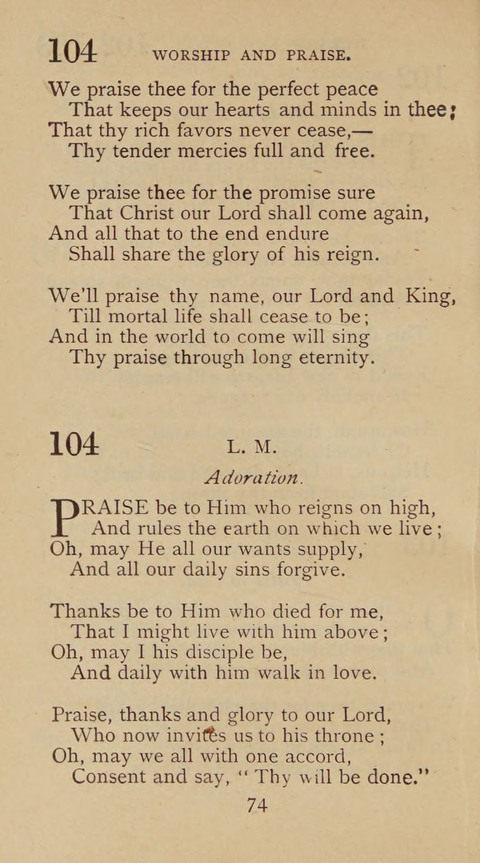 A Collection of Hymns and Sacred Songs: suited to both private and public devotions, and especially adapted to the wants and uses of the brethren of the Old German Baptist Church page 68